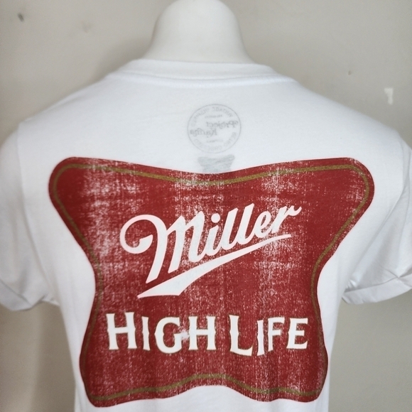 NWOT Recycled Karma Miller HIgh Life Champagne of‎ Beers Tee Size Small - Picture 6 of 14